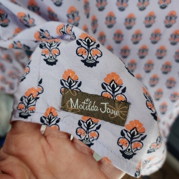 Matilda Jane Med Topiary lilac blouse L/S - Picture 6 of 16